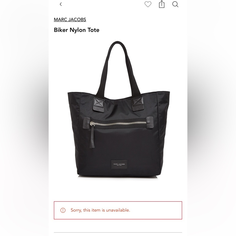 Marc Jacobs Black Tote